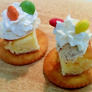 チーズケーキ♡アイス♡ホイップ♡チョコのリッツ